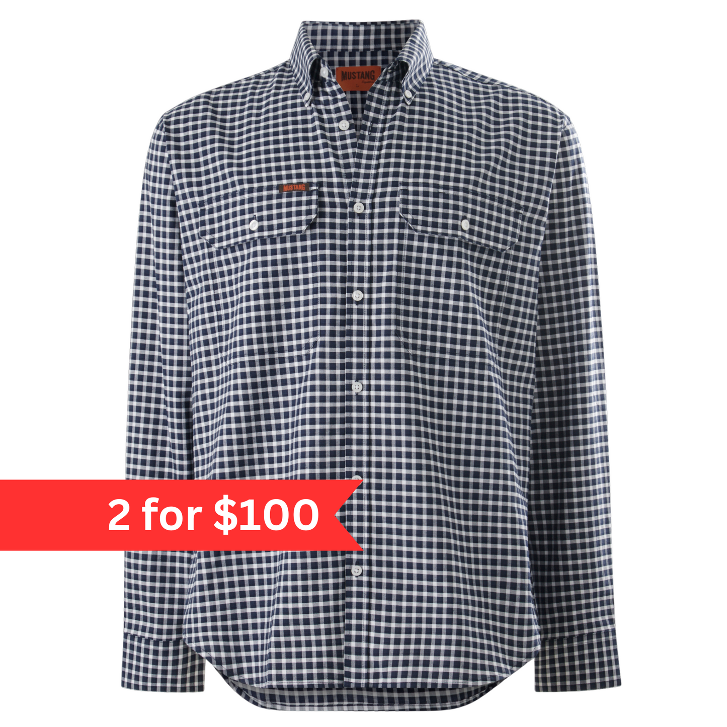 Mustang Signature Men's Formal Check Shirt