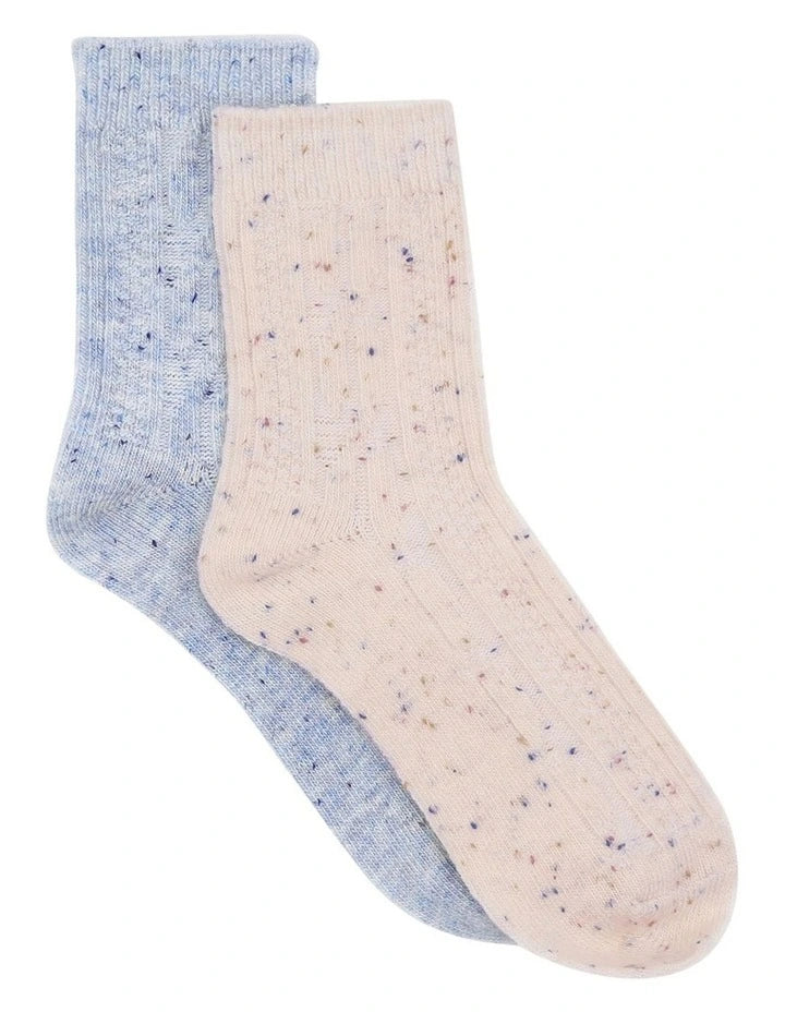 Ambra Fleck Winter Blend Crew Sock