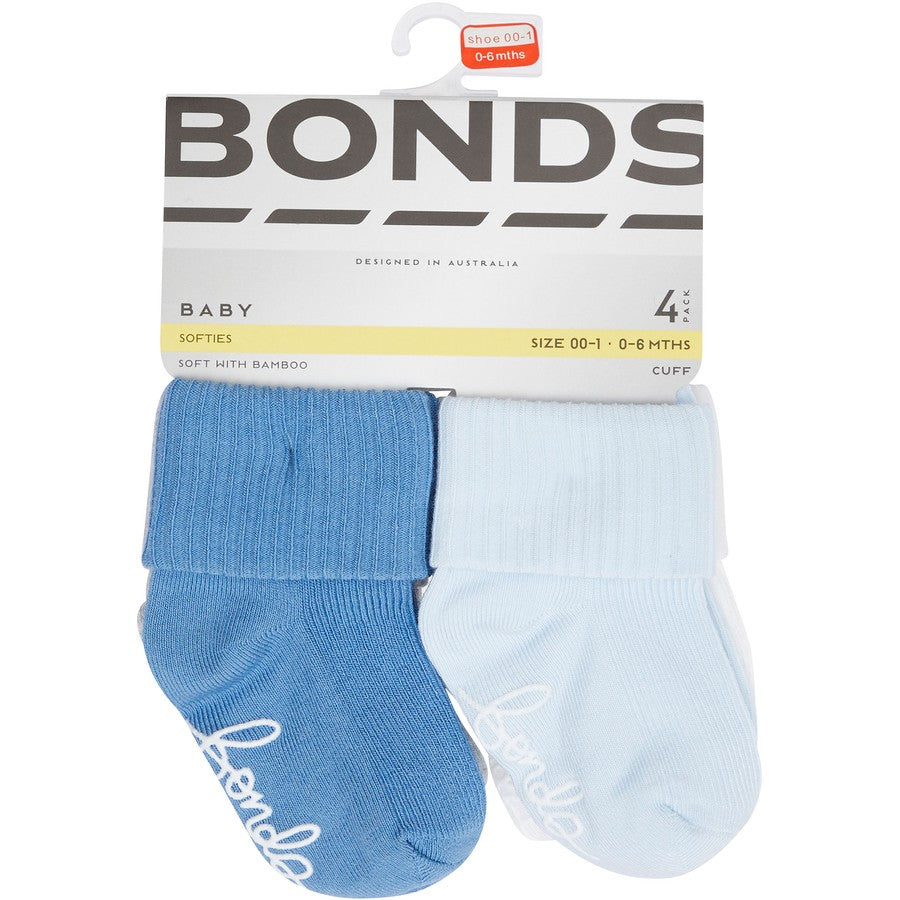 Bonds Bamboo Cuff 4PK