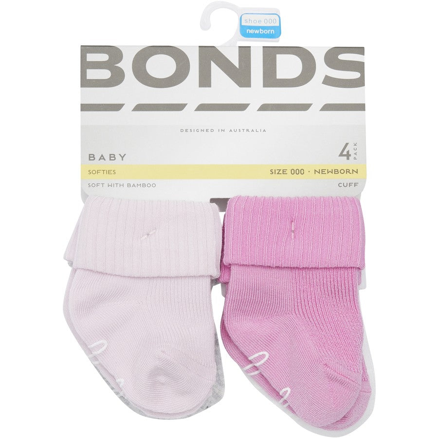 Bonds Bamboo Cuff 4PK