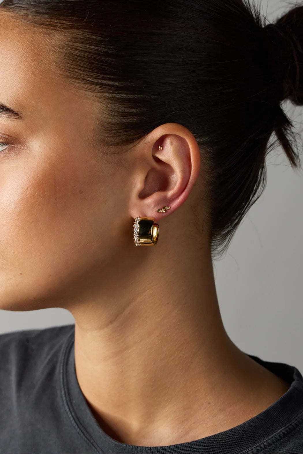 Zafino Crystal Leaf Stud