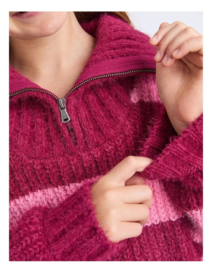 Eve Girl Daria 1/4 Zip Knit