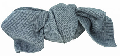 Avenel Purl Knit Scarf w Ribbed End