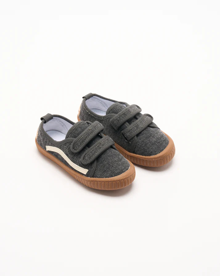 Walnut Melbourne Ben Canvas- Charcoal Denim