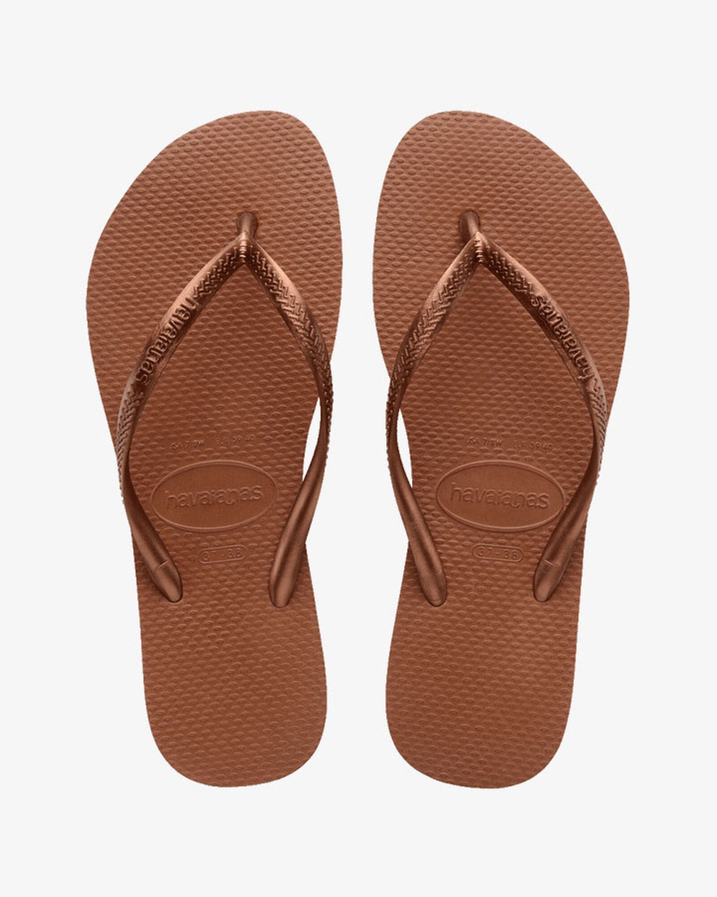 Havaianas Ladies Slim Metallic Thongs