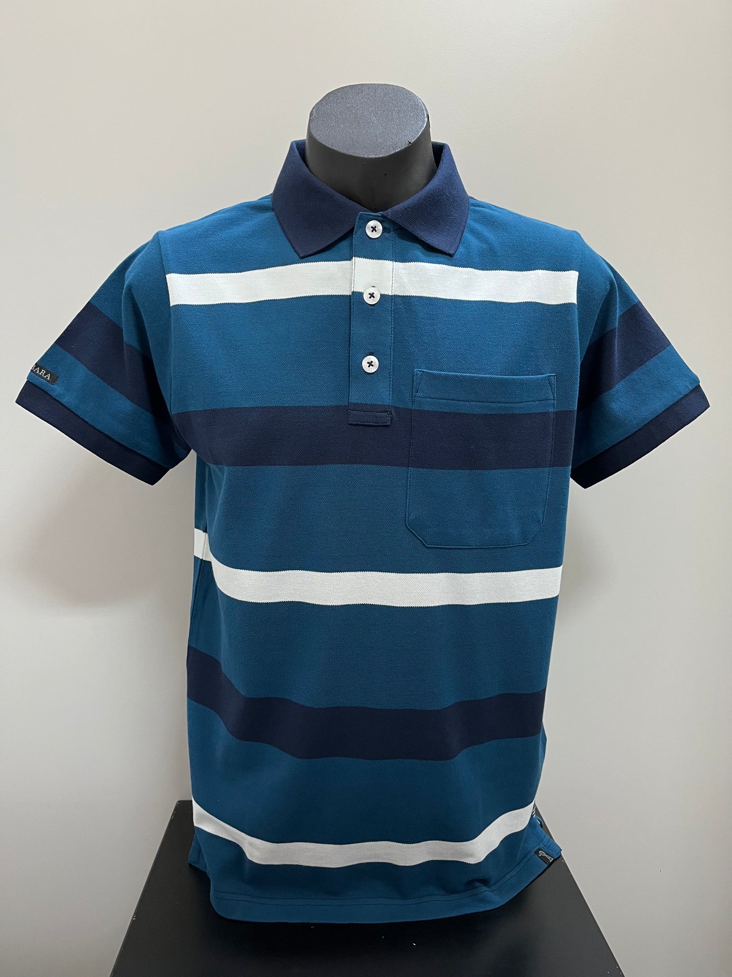 Pilbara Men's Y/D Stripe Polo