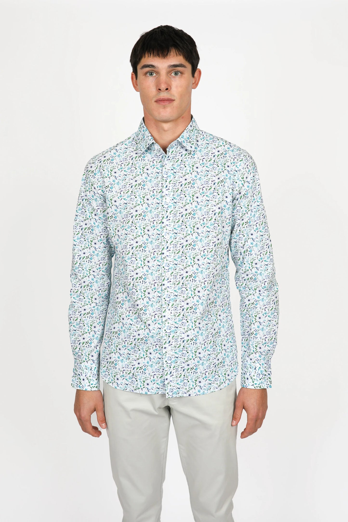 James Harper Floral L/S Shirt