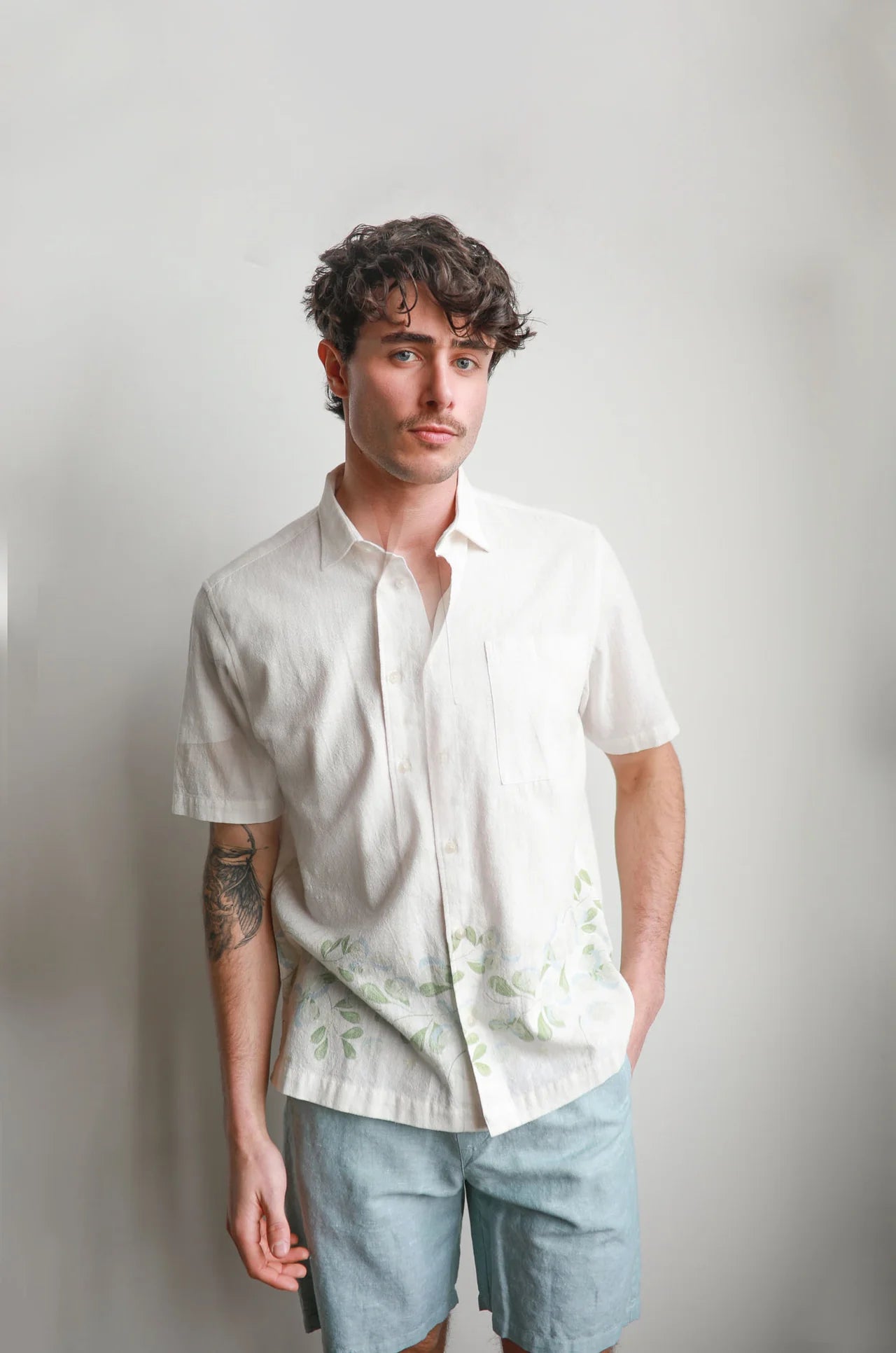 James Harper Lite Floral S/S Shirt