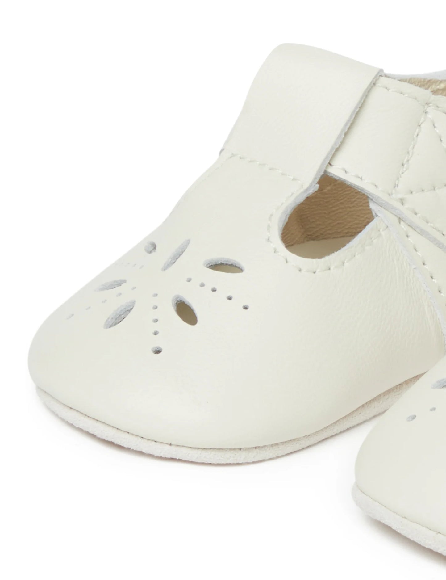 Purebaby Leather Eyelet T-Bar