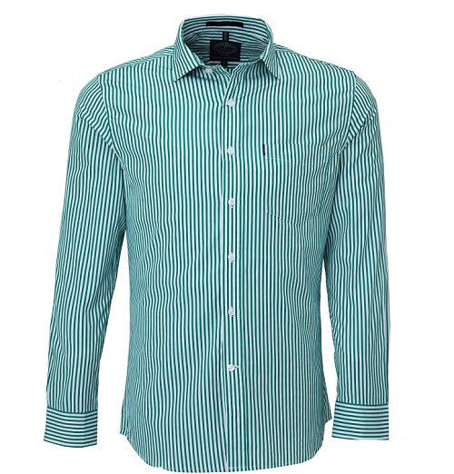 Pilbara Mens Long Sleeve Stripe Shirt