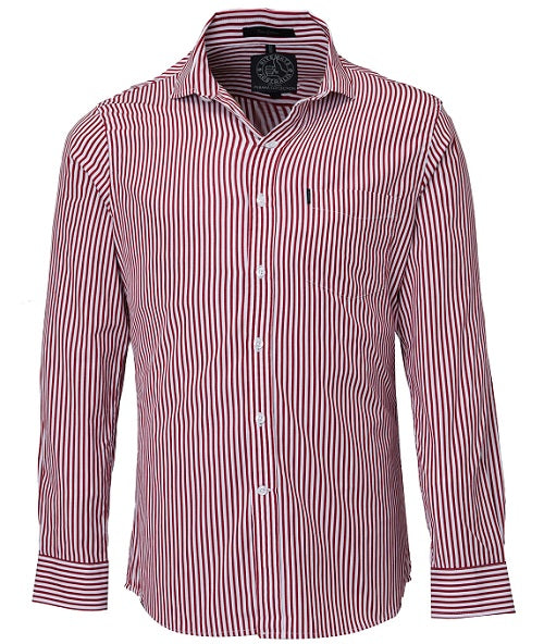 Pilbara Mens Long Sleeve Stripe Shirt