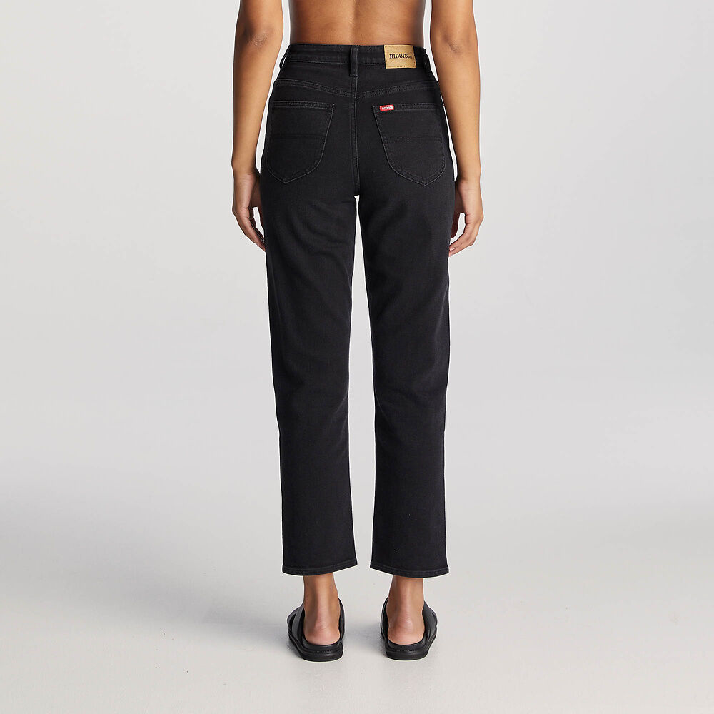 Riders Hi Slim Straight Crop Jeans