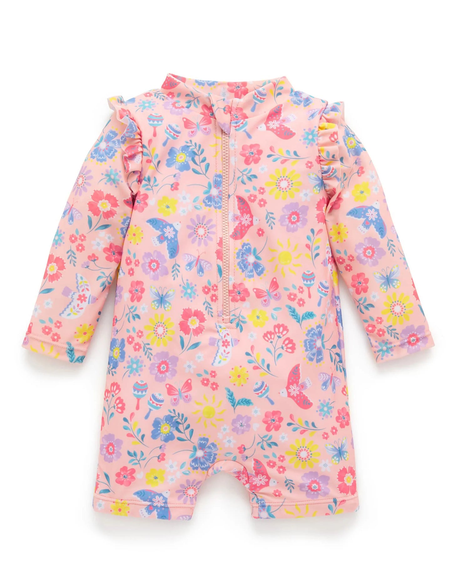 Purebaby Printed LS Rashie Sunsuit