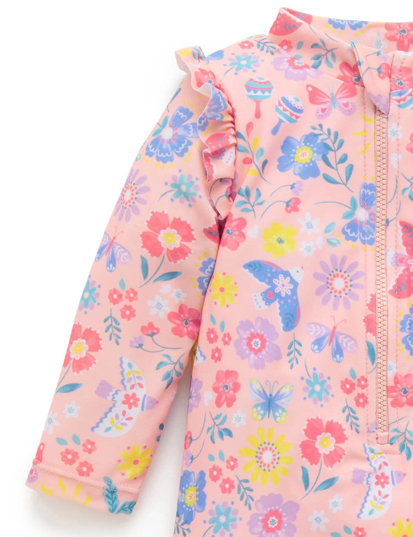 Purebaby Printed LS Rashie Sunsuit