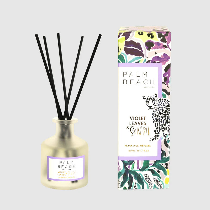 Palm Beach Violet Leaves & Santal 50ml Mini Fragrance Diffuser