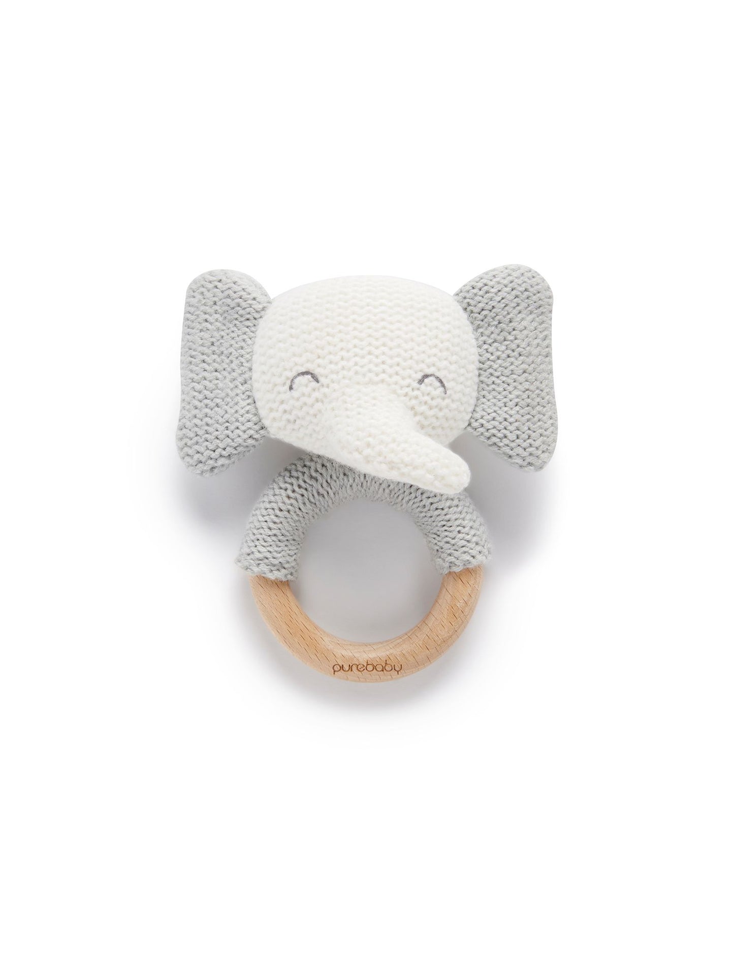 Purebaby Beechwood Knitted Rattle