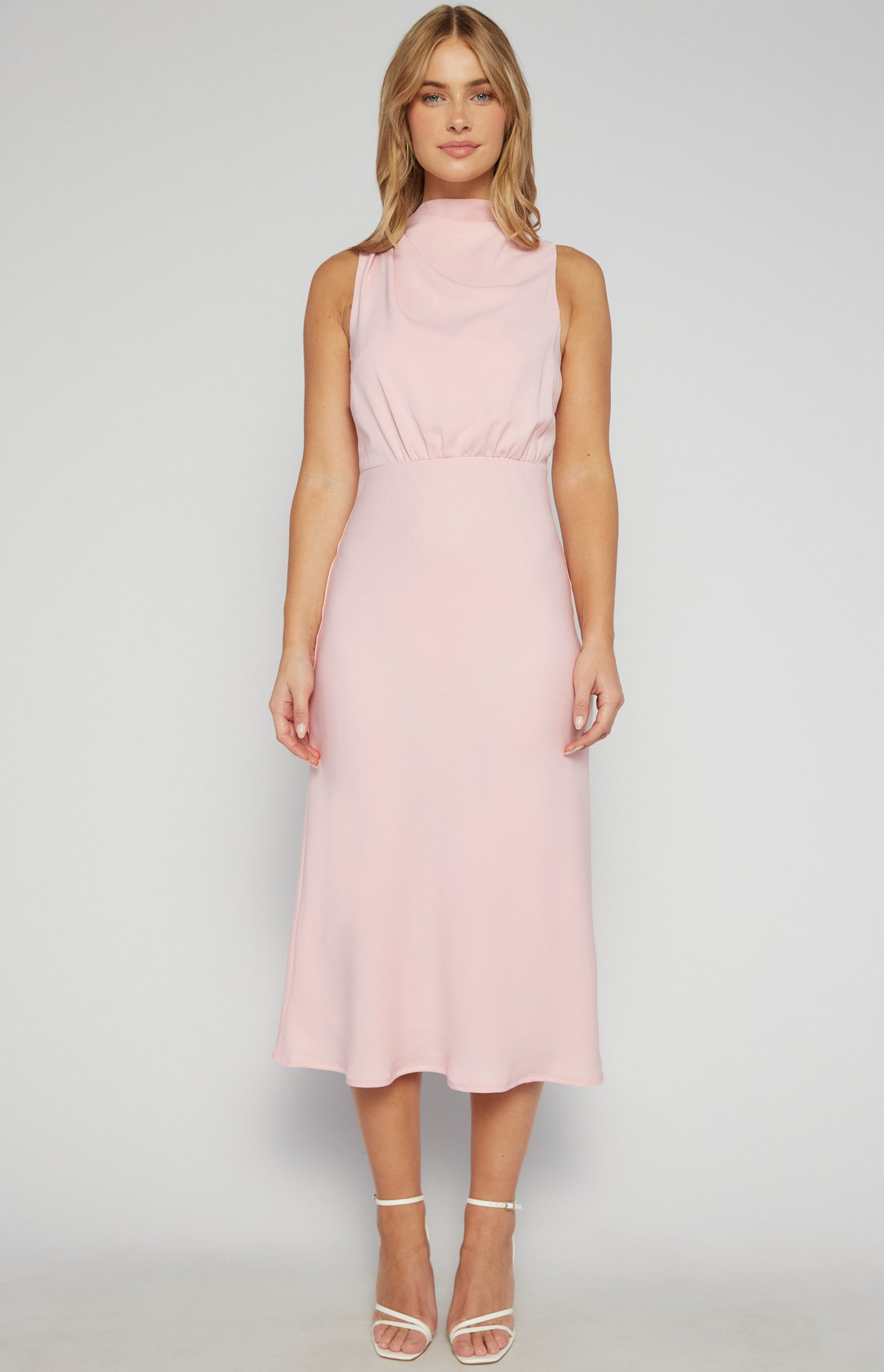 Style State High Cowl Midi Dress