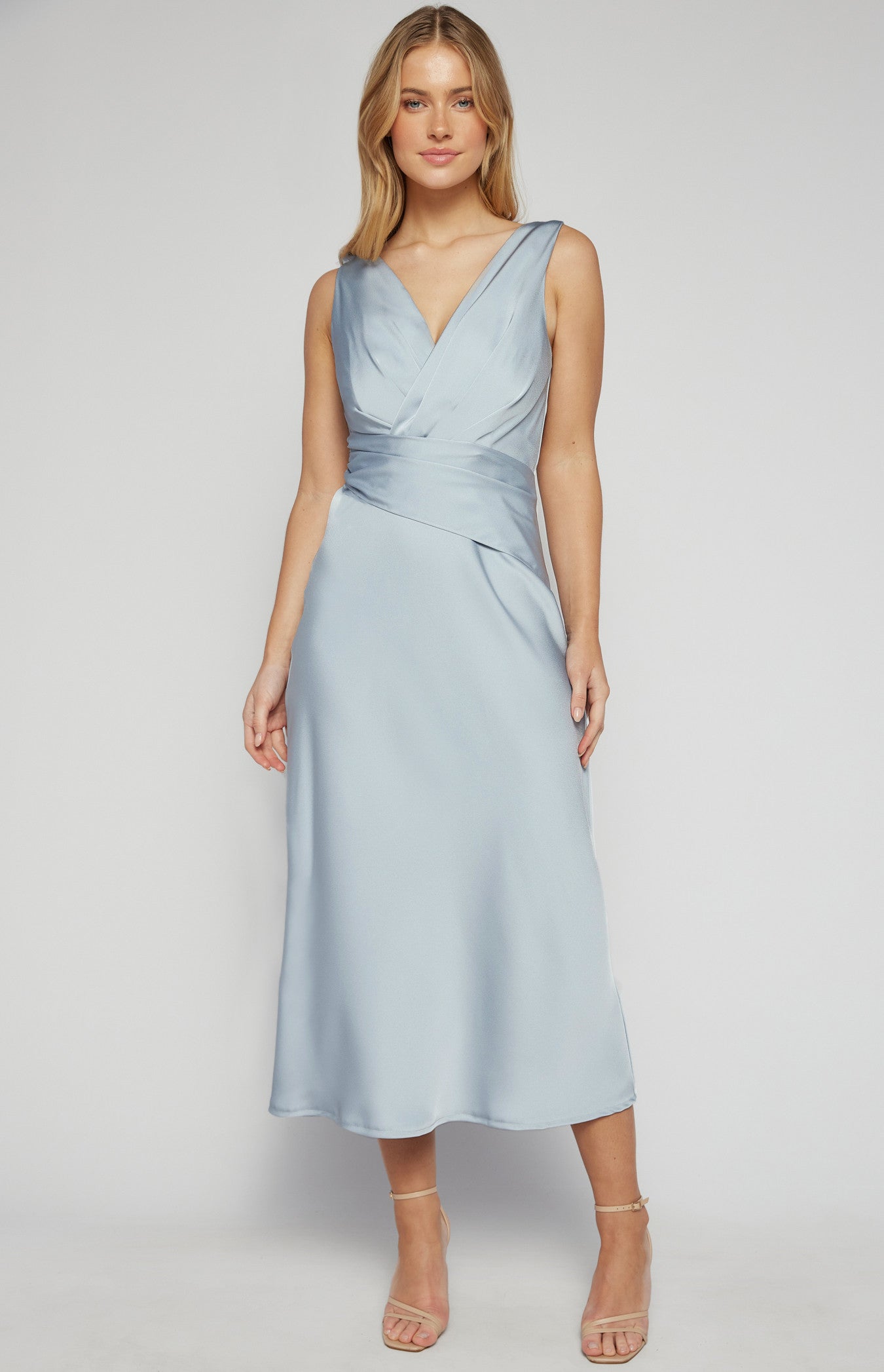 Style State Cross Front Midi Dress