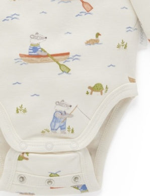 Purebaby 2 Pack Boys Bodysuit