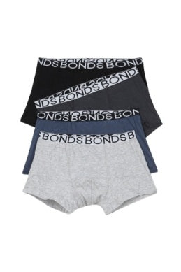 Bonds Boys 4 PK Plain Trunk
