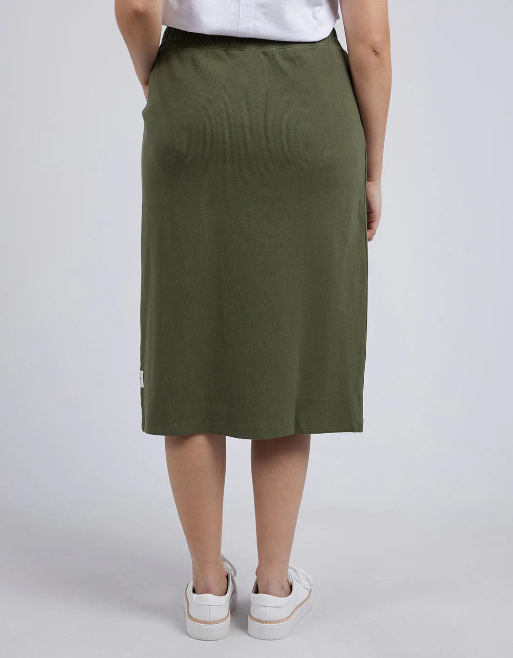 Elm Rib Midi Skirt