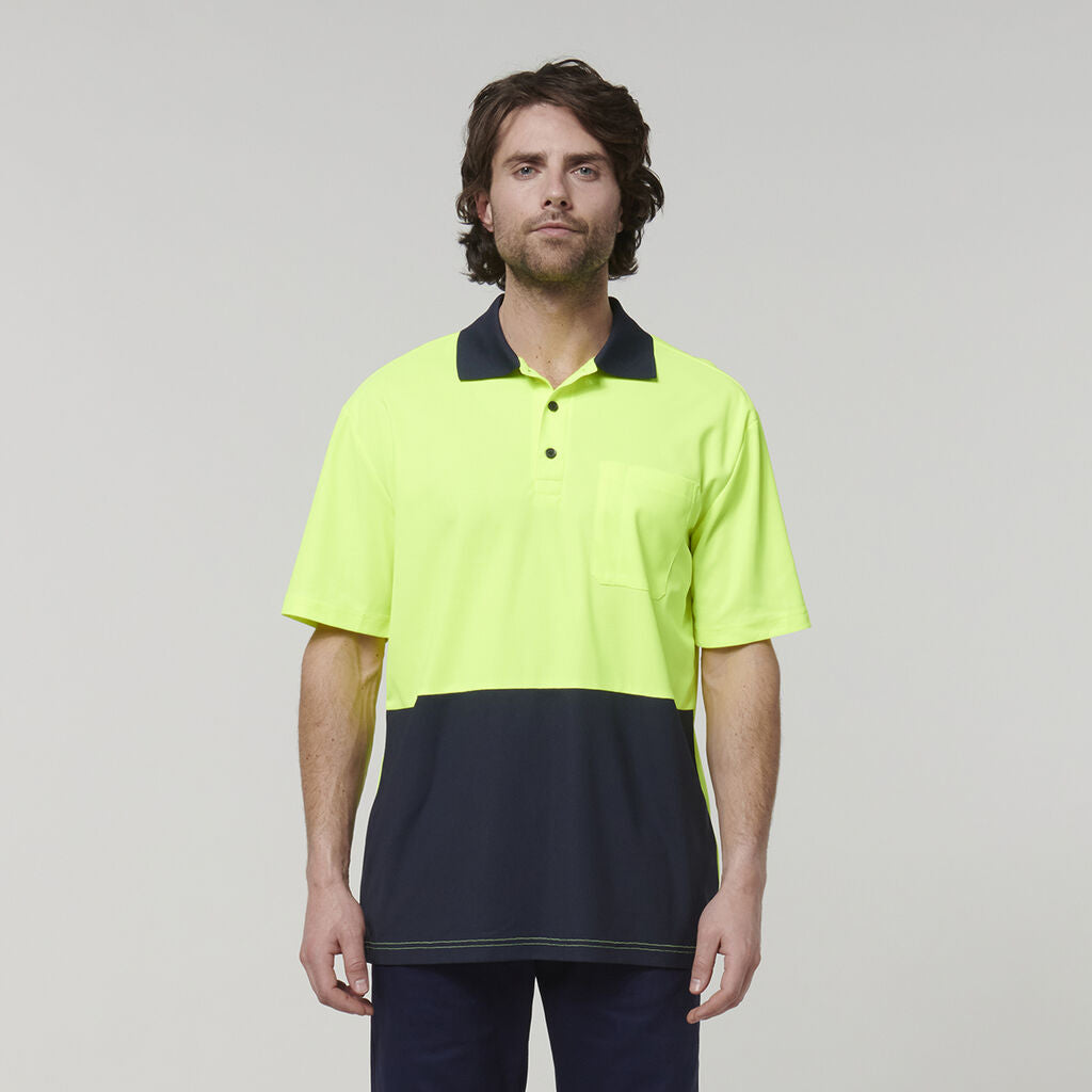 Hard Yakka Mens S/S Hi Vis Polo