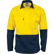 DNC Hi Vis Closed Front L/S Shirt