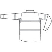 DNC HiVis Cool-Breeze Close Front Cotton Shirt with 3M R/Tape - Long sleeve