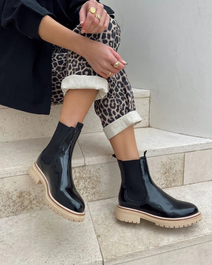 Walnut Oak Leather Boot