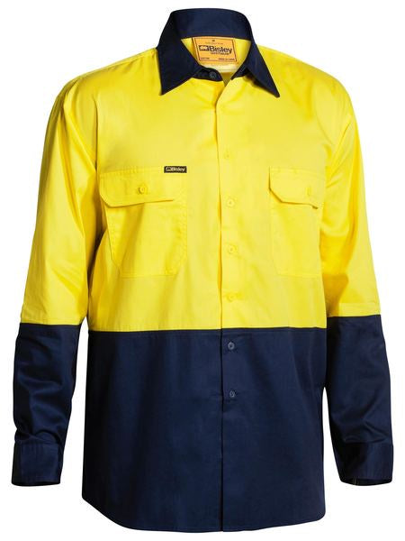 Bisley Long Sleeve 2tone Vent Shirt
