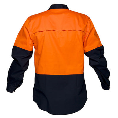 Prime Mover 2 Tone Half Open L/S Lightweight Shirt