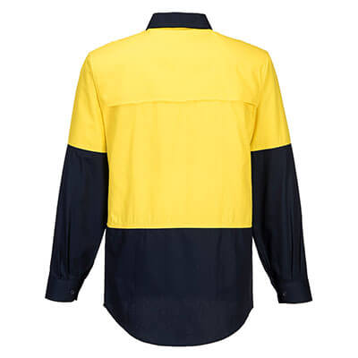 Prime Mover 2 Tone Half Open L/S Lightweight Shirt