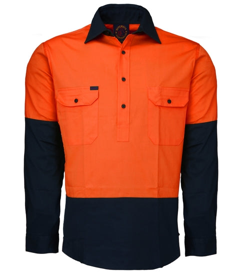 Ritemate 2Tone Half Open L/S Shirt