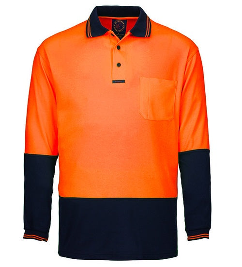 Ritemate HiVis Long Sleeve Polo