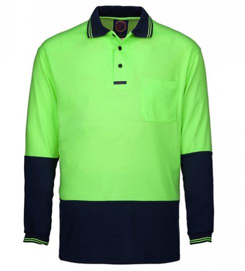 Ritemate HiVis Long Sleeve Polo