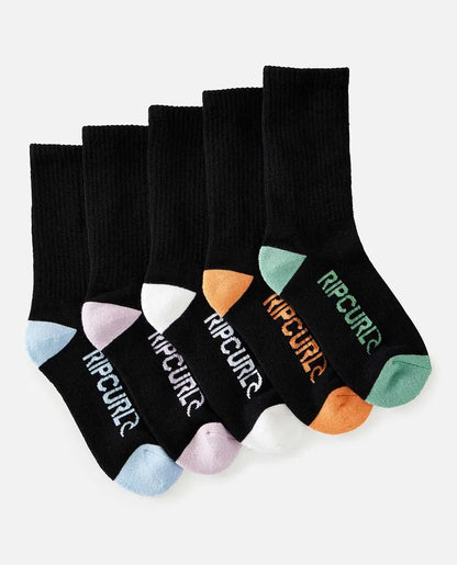 Ripcurl Boys School Crew Sock 5-pack