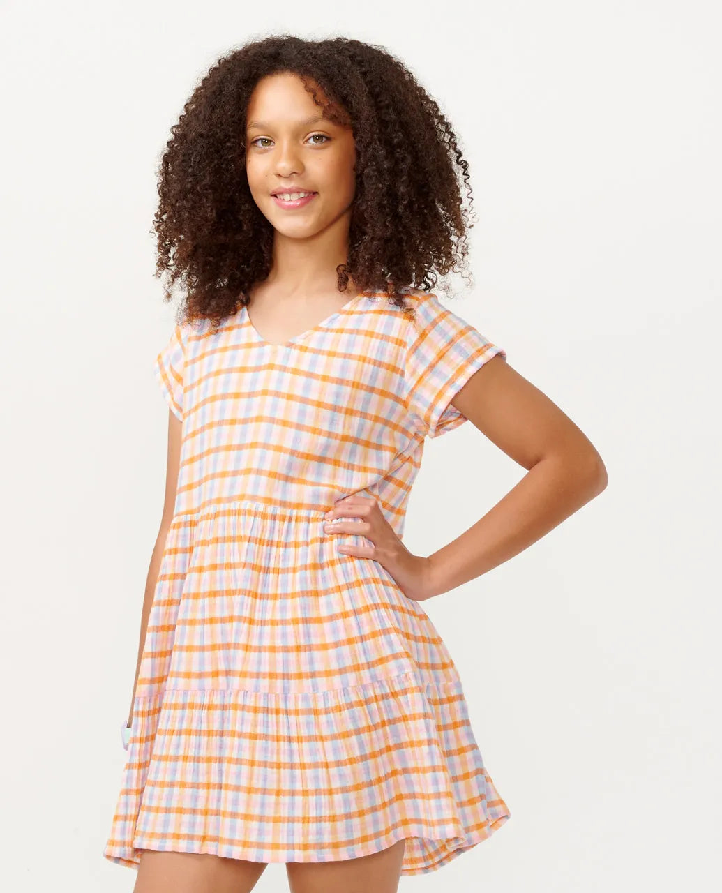 Ripcurl Sun Sol Gingham Dress- Girl