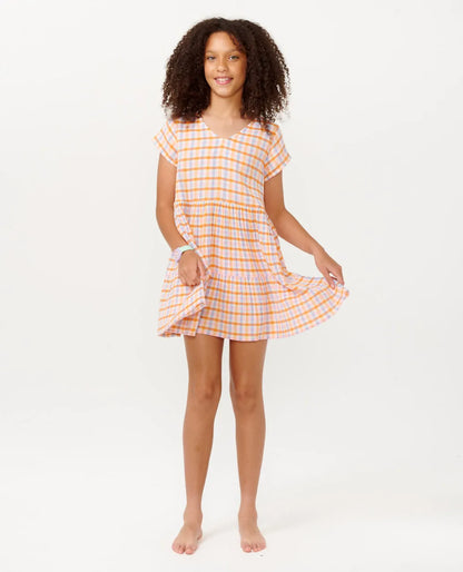 Ripcurl Sun Sol Gingham Dress- Girl