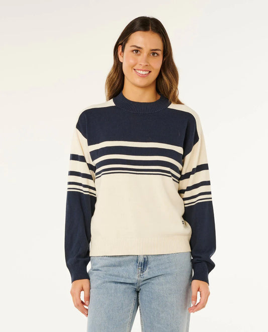 Ripcurl Surf Side Stripe Crew Knit