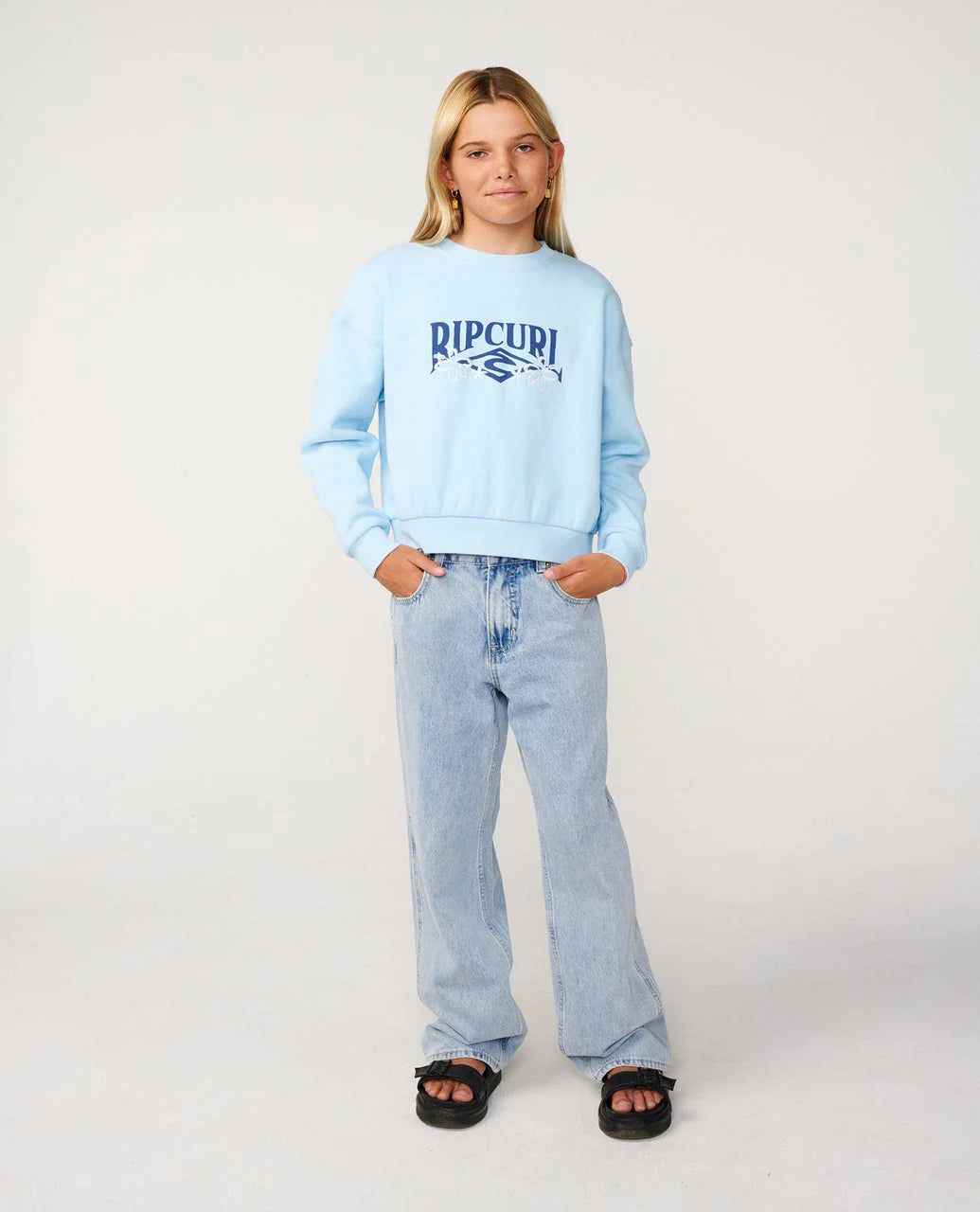 Ripcurl Tropical Cropped Crew- Girl