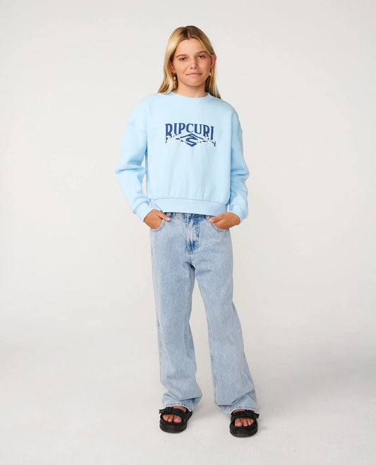 Ripcurl Tropical Cropped Crew- Girl