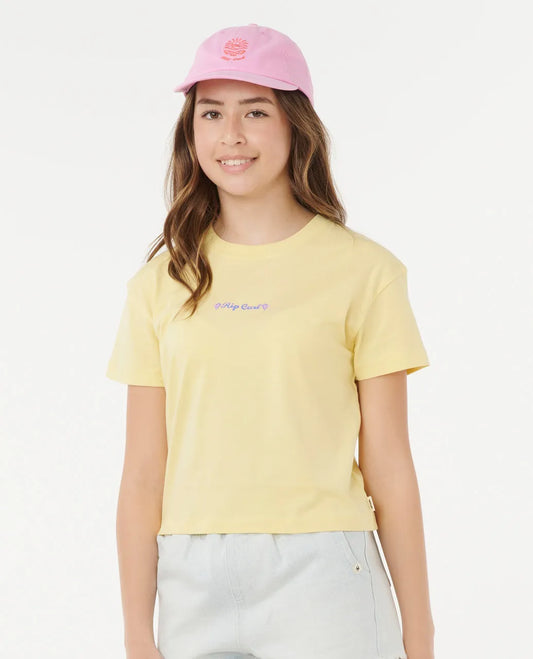 Ripcurl Sunset Skies Crop Tee- Girl