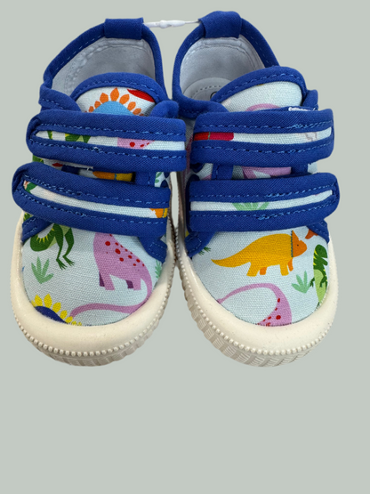 Walnut Ben Canvas- Rainbow Dino