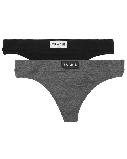 Tradie Lady 2pk Core Comfies G-String