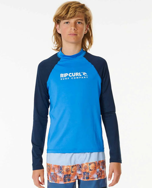 Ripcurl Shock UPF L/S Rashie - Boy