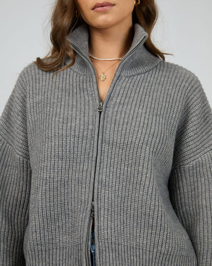 All About Eve Bridie Knit Zip Through
