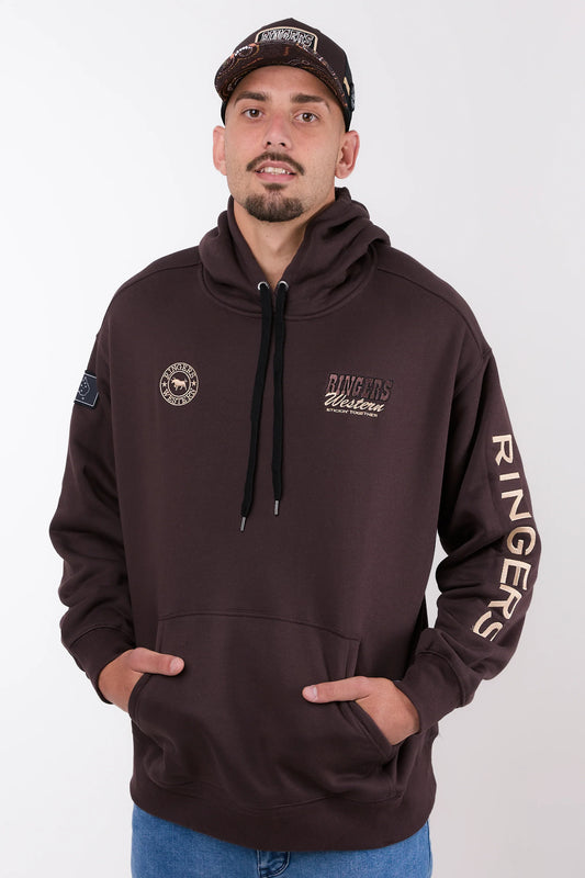 Ringers Western Garbala Mens Oversized Pullover Hoodie