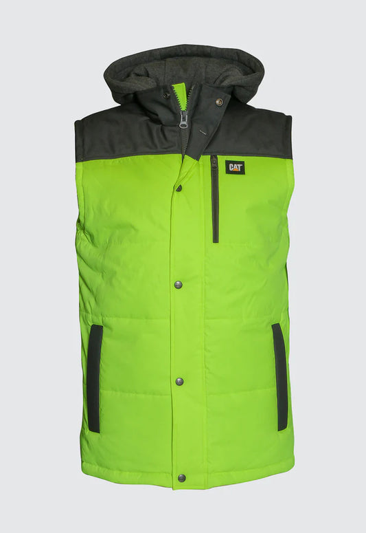 CAT Hi Vis Hooded Work Vest