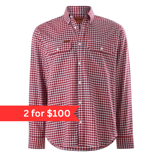 Mustang Signature Men's Formal Check Shirt