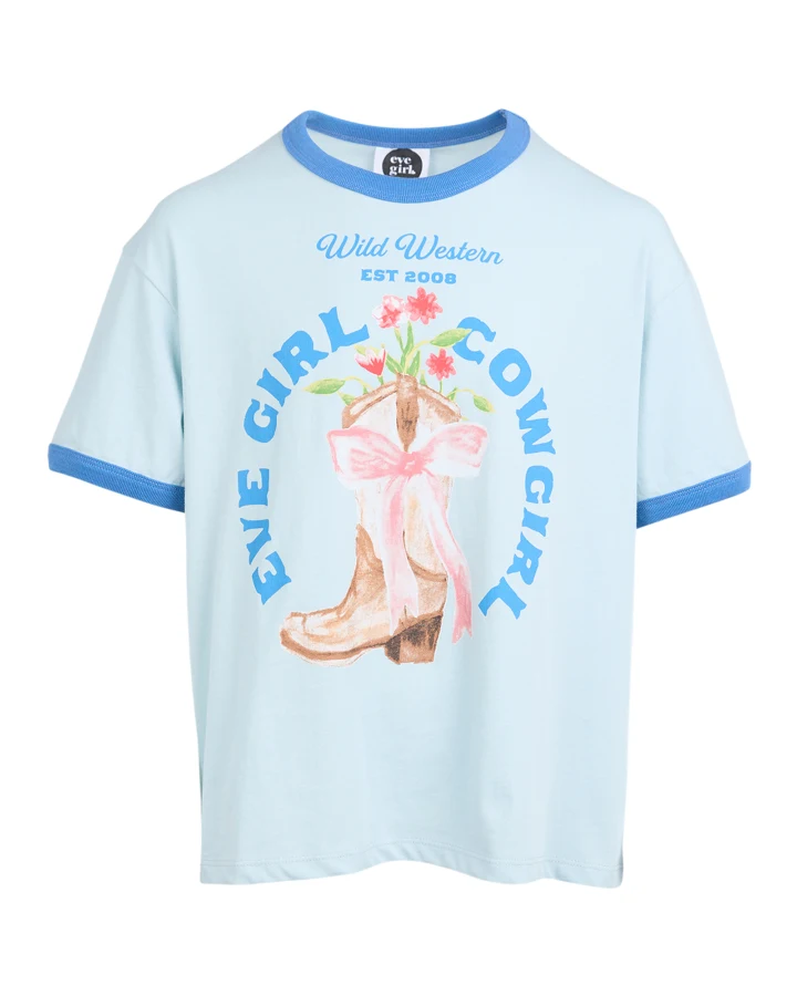 Eve Girl Rodeo Ringer Tee